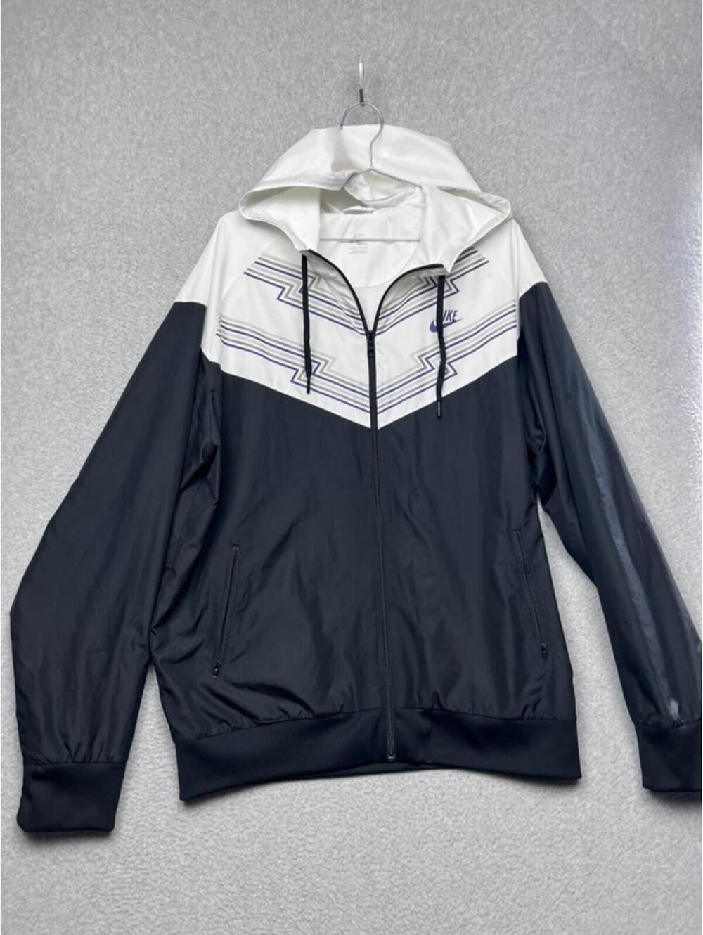 Nike Windrunner Jacket Mens XXL Geometric Aztec Chevron Hooded Windbreaker Zip